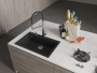 картинка Мойка Rivelato ZENO 7650 1-чаш 760*500 Черн.глубокий 503 от магазина SEFI