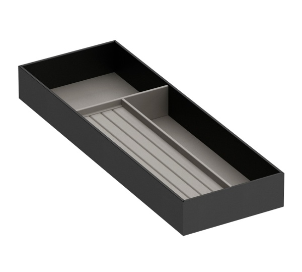 картинка Лоток для ювелирных украшений 432*150, антрацит/светло-серый от магазина SEFI