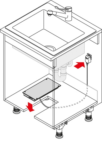 картинка Наполнение нижнего шкафа С креплением фасада LIBERO 3.0 от магазина SEFI