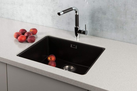 картинка Кухонная мойка подстольного монтажа SCHOCK SOHO 60U CRISTADUR серебристый камень от магазина SEFI