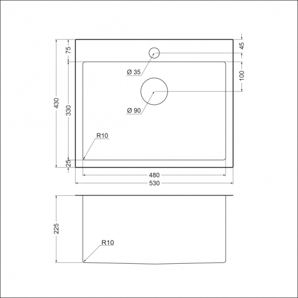 картинка Мойка EMAR 115, покрытие PVD, цвет Золото от магазина SEFI