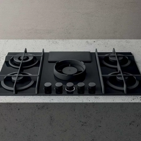 картинка Газовая варочная панель с вытяжкой ELICA NIKOLATESLA FLAME BL/F/88 от магазина SEFI