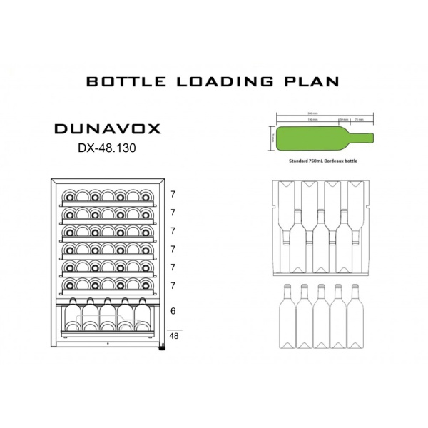 картинка Винный шкаф Dunavox DX-48.130KF от магазина SEFI