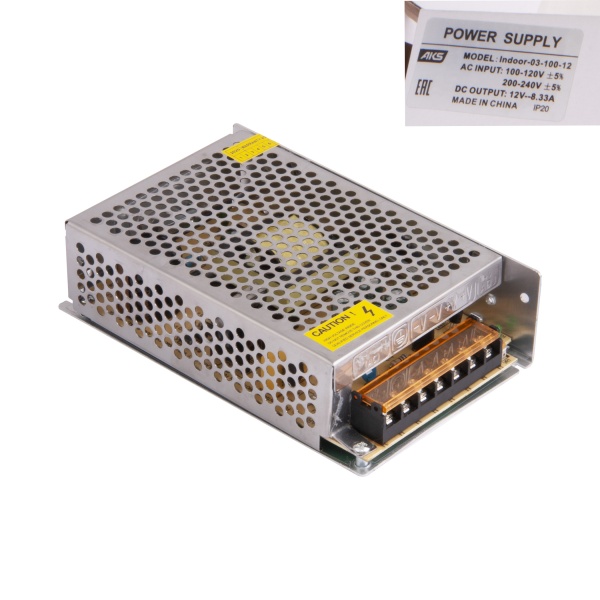 картинка Блок питания Indoor 100W/12V, AKS от магазина SEFI