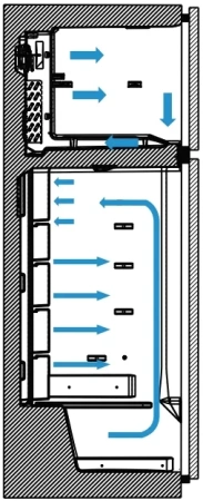 картинка Отдельностоящий холодильник Vestfrost VF 473 EW от магазина SEFI
