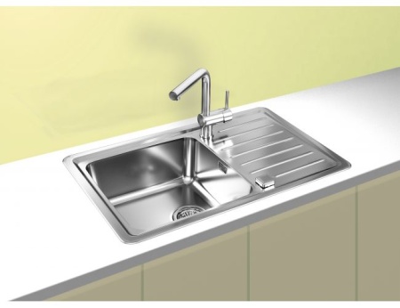 картинка Мойка GALEO 20 SAT 90 FI 790X500 в комплекте с сифоном 1127251, от магазина SEFI