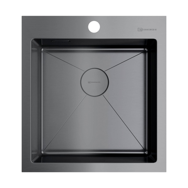 картинка Omoikiri Akisame 46-GM нерж. сталь/вороненая сталь от магазина SEFI