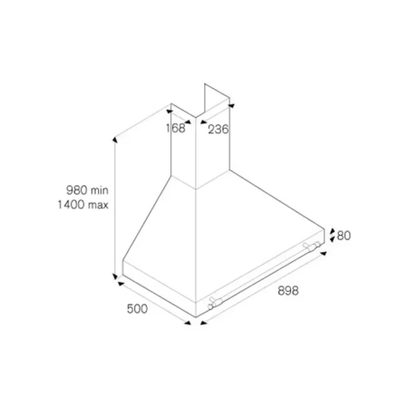 картинка Вытяжка Bertazzoni K90 AM H NE A от магазина SEFI