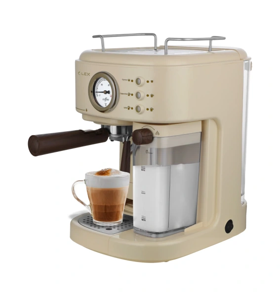 картинка Кофеварка с автоматическим капучинатором LEX LXCM 3504-1 от магазина SEFI