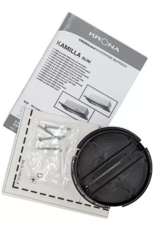 картинка Встраиваемая вытяжка KRONA Kamilla slim 600 white (1 мотор) от магазина SEFI