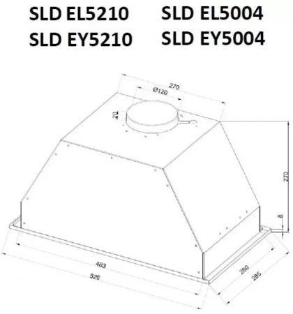 картинка Встраиваемая вытяжка Schaub Lorenz SLD EL5210 от магазина SEFI