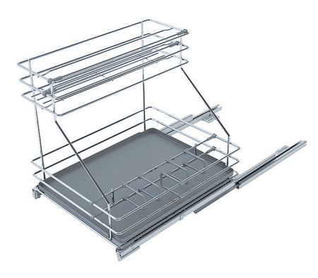 картинка Система выдвижная Gamma с Soft Close, 2-х уровневая корзина в шкаф 300мм 230*450*440 от магазина SEFI