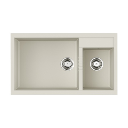 картинка Мойка Omoikiri Tedori 86-2-LB-WH Tetogranit/белый от магазина SEFI