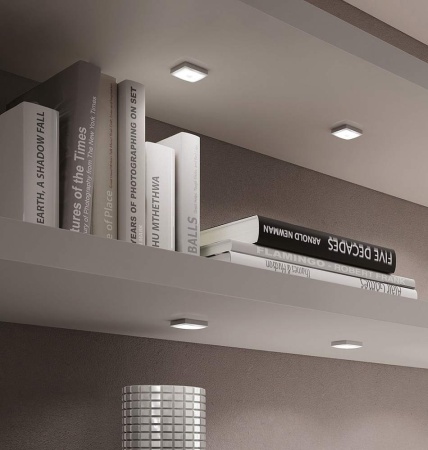 картинка Светильник светодиодный Glam, 1,2Вт, 24В, свет теплый алю, 37х37х10мм магазин SEFI являющийся официальным дистрибьютором в России  картинка Светильник светодиодный Glam, 1,2Вт, 24В, свет теплый алю, 37х37х10мм от магазина SEFI