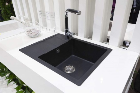 картинка Кухонная мойка SCHOCK OPTIMA 50D CRISTALITE оникс от магазина SEFI