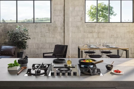 картинка Газовая варочная панель с вытяжкой ELICA NIKOLATESLA FLAME GR/F/88 от магазина SEFI