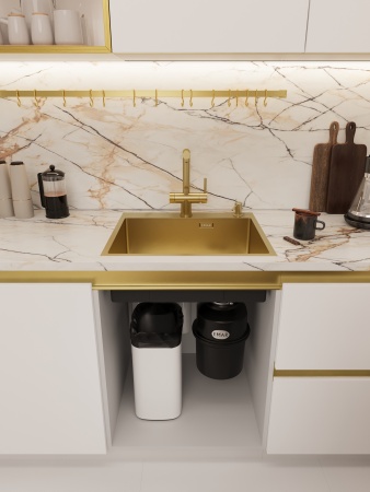 картинка Мойка EMB-560(TOP), цвет Золото PVD от магазина SEFI