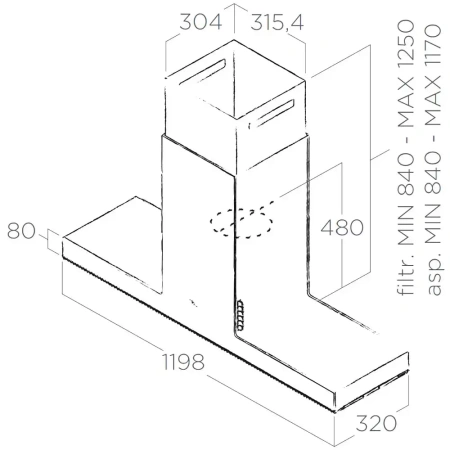 картинка Вытяжка ELICA HAIKU ISLAND BL/A/120 от магазина SEFI