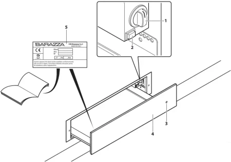 картинка Встраиваемый ящик для подогрева посуды Barazza 1CEEVG от магазина SEFI