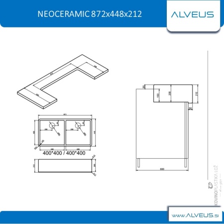 картинка Мойка Alveus NEOCERAMIC 80 от магазина SEFI