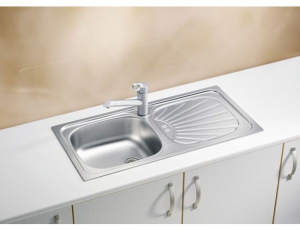 картинка Мойка ALVEUS BASIC 80 NAT-60 860X435 в комплекте с сифоном 1071237, от магазина SEFI