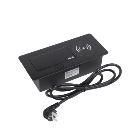 картинка Выдвижной удлинитель NOVA 5, 1 розетка, USB A + C, wireless, черный, AKS от магазина SEFI