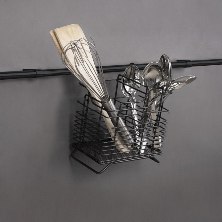 картинка Корзина на трубу d16 для столовых приборов CWJ301 черный AKS от магазина SEFI