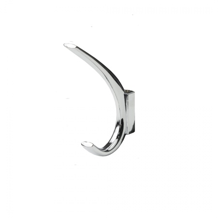 картинка Крючок меб. двухрожковый мет. SKY хром AKS от магазина SEFI