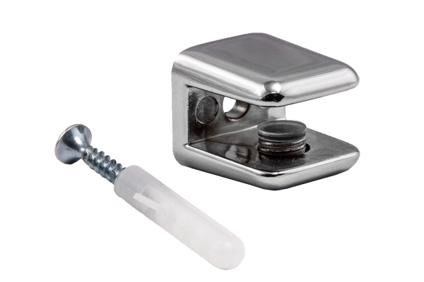 картинка Полкодержатель для стекла мет. АК104 (6-8мм) хром AKS от магазина SEFI