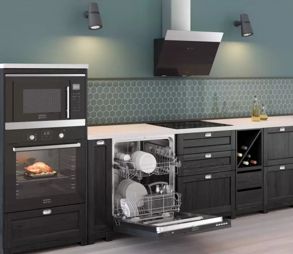 картинка Вытяжка KRONA Kristen 600 black/inox S от магазина SEFI