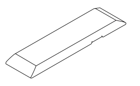 картинка Заглушка на плечо петли, с изгибом, без логотипа, изгиб 0/3. от магазина SEFI