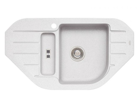 картинка Мойка ALVEUS NIAGARA 60 GRANITAL ARCTIC-G11 900x500x160;1X с сифоном 1105297, от магазина SEFI