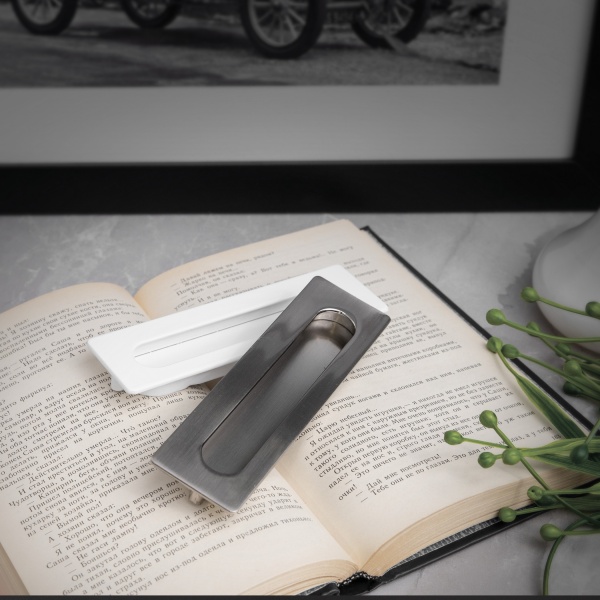 картинка Ручка меб. врезная мет. ENTRO 128 брашированный никель, AKS от магазина SEFI