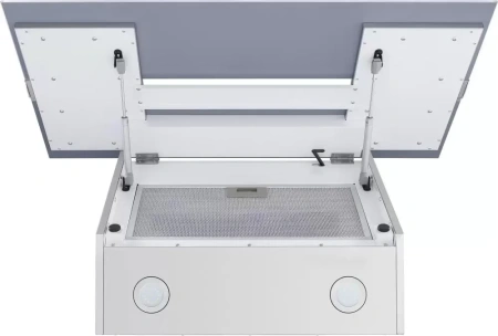 картинка Вытяжка MAUNFELD Mersey 90 белый\вставка сатин от магазина SEFI