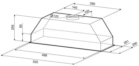 картинка Вытяжка Krona RUNA 600 inox S от магазина SEFI