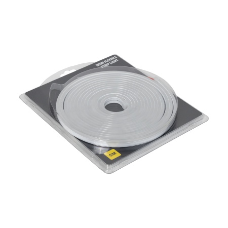 картинка Гибкий неон - 9,6W/m, 12V, 6*12мм, 120 д/м, IP65, холодный белый (6000K) - 5м, AKS от магазина SEFI