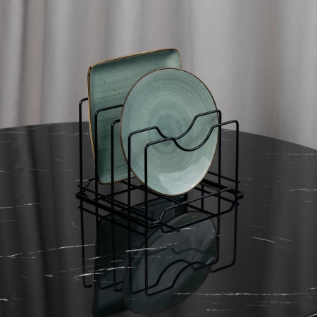 картинка Держатель настольный для тарелок и крышек 260*235*20, черный РФ от магазина SEFI