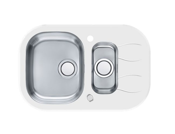 картинка Мойка Alveus WAVE UP 30 белый 760X5001+1/2, в компл.с сиф.1123353 от магазина SEFI