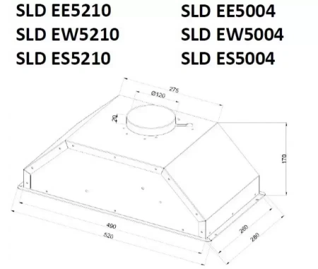 картинка Встраиваемая вытяжка Schaub Lorenz SLD EE5210 от магазина SEFI