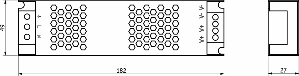 картинка Блок питания Indoor 100W/24V, серия 8, управление с помощью телефона, AKS от магазина SEFI