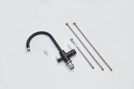 картинка Смеситель для кухни с подключением к фильтру, EMAR ЕС-3007, цвет Морион от магазина SEFI