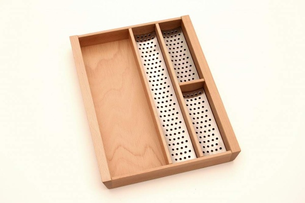 картинка Лоток Fit Decor для столовых приборов 450 с 3 вкладышами из нерж. стали (Blum) 471*369*56 от магазина SEFI