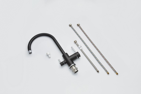 картинка Смеситель для кухни с подключением к фильтру, EMAR ЕС-3007, цвет Морион от магазина SEFI