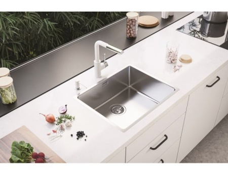 картинка Мойка ALVEUS KOMBINO 50 KMB 90 FI 542X442 F/S  в комплекте с сифоном 1130550, от магазина SEFI