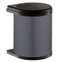 картинка Мусорное ведро Mono 15л на распашной фасад от 400 мм, цвет – графит магазин SEFI являющийся официальным дистрибьютором в России  картинка Мусорное ведро Mono 15л на распашной фасад от 400 мм, цвет – графит от магазина SEFI