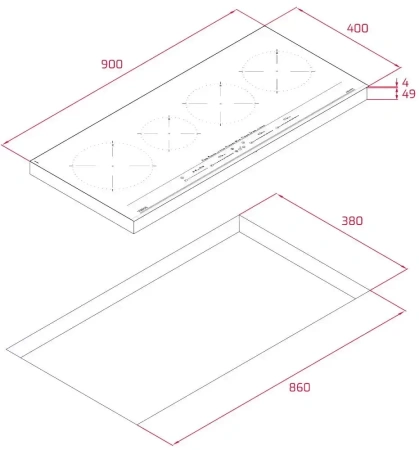 картинка Индукционная варочная панель Teka IZC 94620 MST BLACK от магазина SEFI