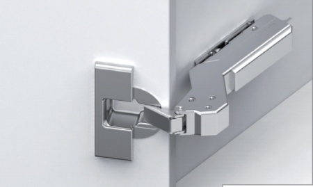 картинка Петля Tiomos +45/110°, вкладная, с демпфером, на саморез, 45/9,5 от магазина SEFI