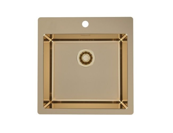 картинка Мойка Alveus PURE MONARCH 30 new BRONZE FS 515X525 в компл. с выпуском без сифона, от магазина SEFI