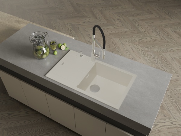 картинка Мойка Rivelato LUMO 8650 1-чаш 860*500 Жасмин 701 от магазина SEFI