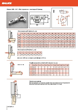 картинка Петля SALICE 200, 94° от магазина SEFI